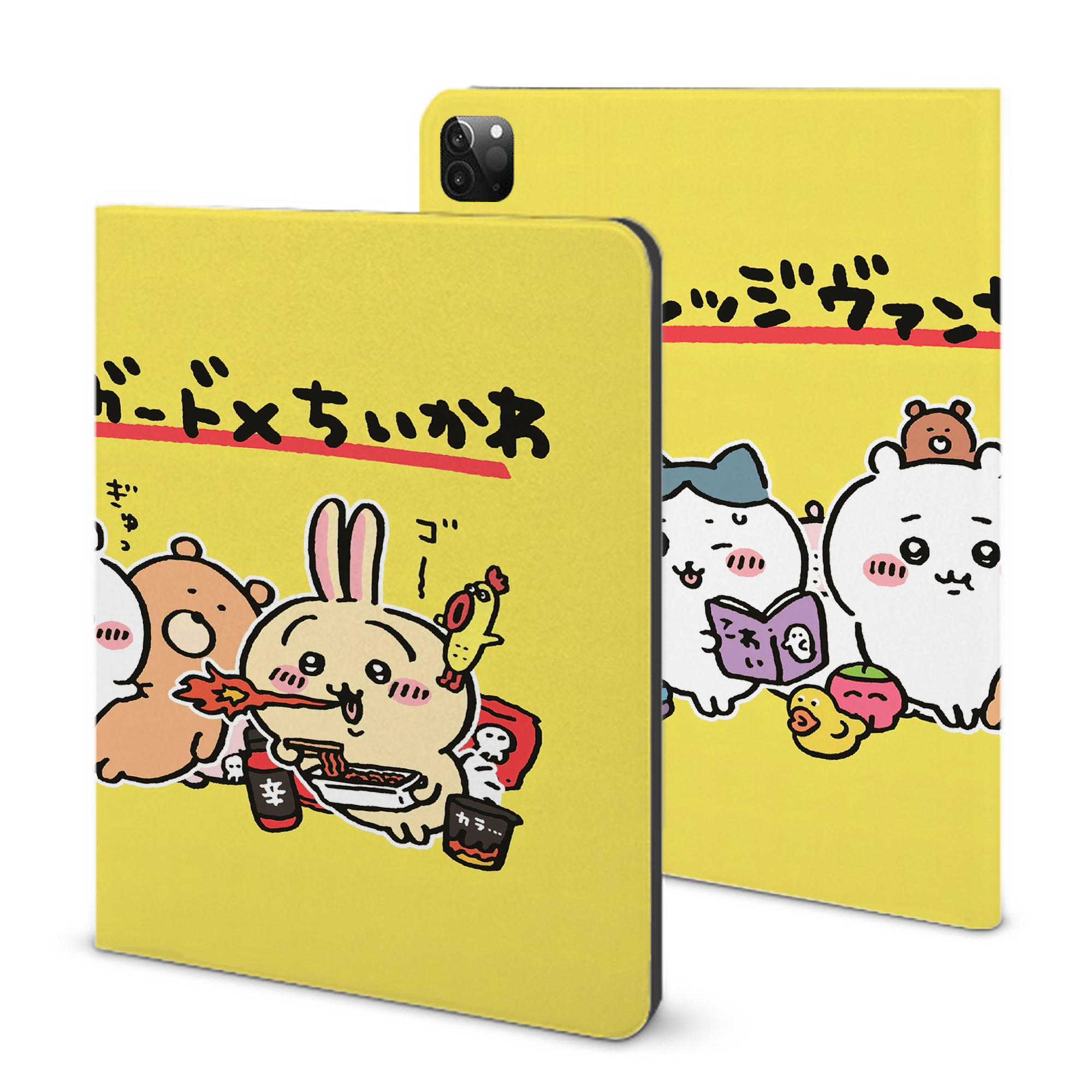 （画像用） ちいかわ Chii-kawa IPadケース ペンホルダー付き ブックスタイルデザイン
